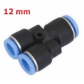 Fitting (ฟิตติ้ง) ข้อต่อลมสามทาง ตัว Y 12 mm นิวเมติกส์ (PY12)